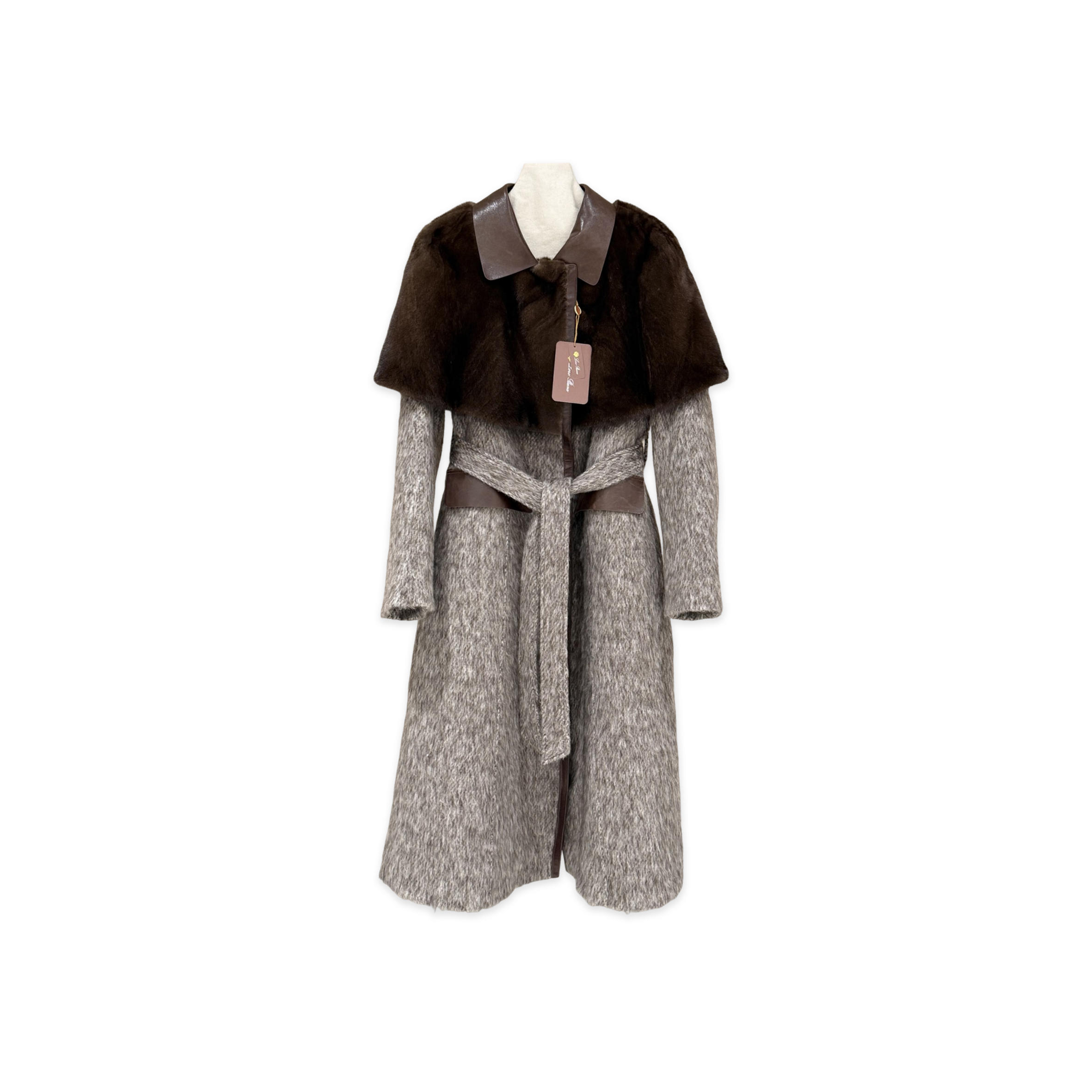 LORO PIANA CAPE PATCHWORK COAT